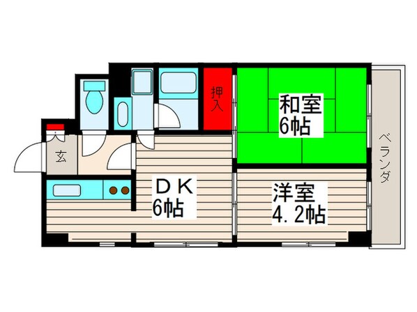 ニュ－ハイツ鎌倉の物件間取画像